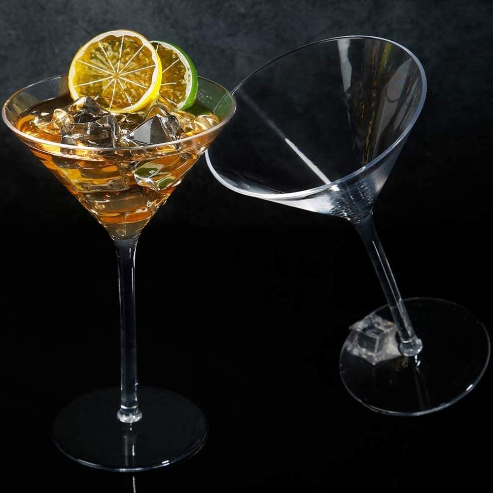 Plastic Martini Glasses