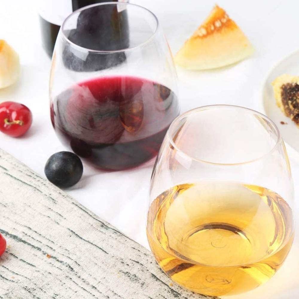 Plastic Stemless Wine Glasses