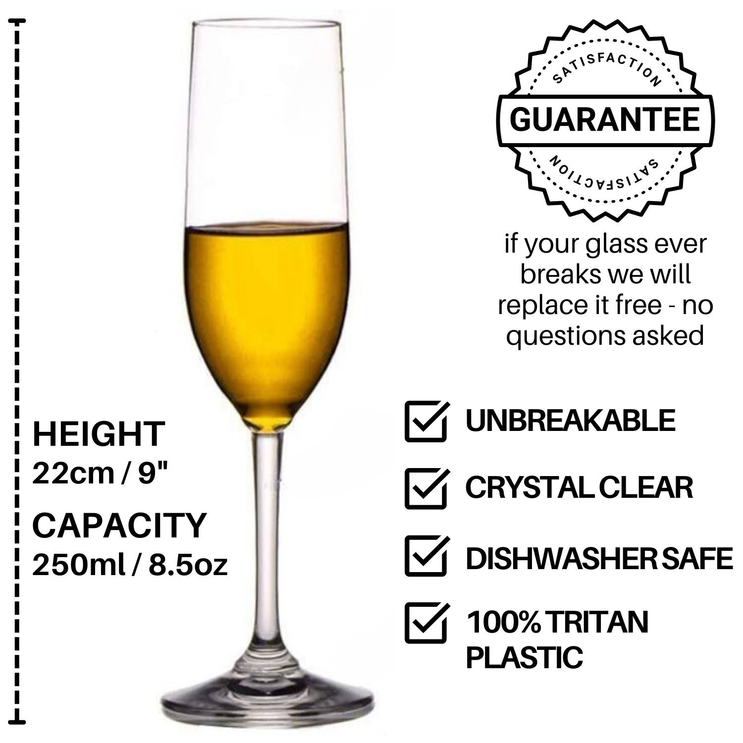Plastic Champagne Flutes
