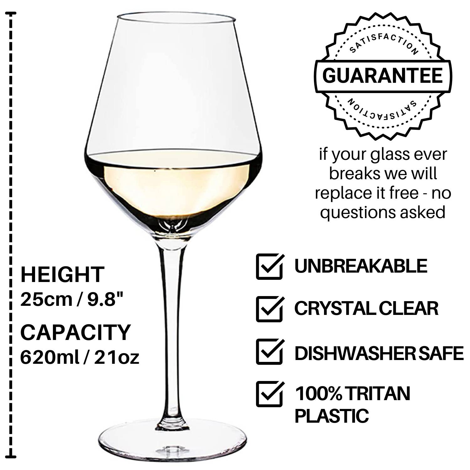 Plastic White Wine Glasses